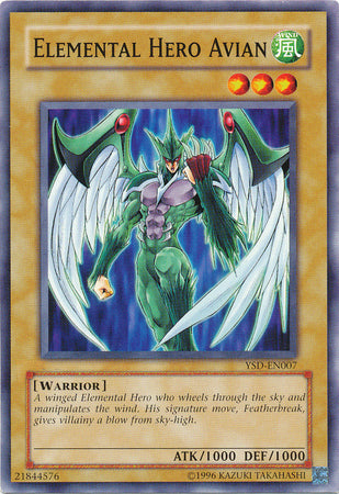 Elemental Hero Avian - YSD-EN007 - Common - Unlimited