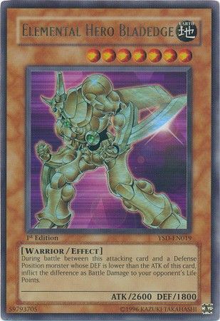 Elemental Hero Bladedge - YSD-EN019 - Ultra Rare - 1st Edition