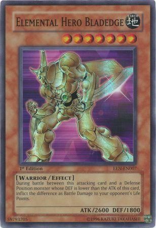 Elemental Hero Bladedge - EEN-EN007 - Super Rare - 1st Edition