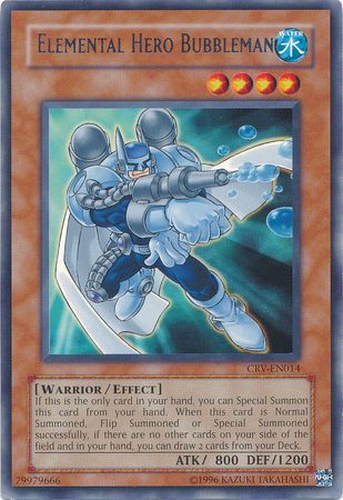 Elemental Hero Bubbleman - CRV-EN014 - Rare - Unlimited