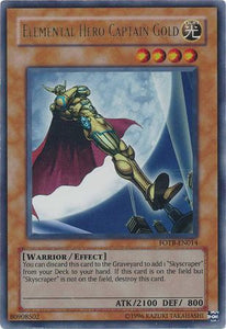 Elemental Hero Captain Gold - FOTB-EN014 - Ultra Rare - Unlimited