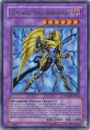 Elemental Hero Darkbright - TAEV-EN042 - Ultra Rare - Unlimited