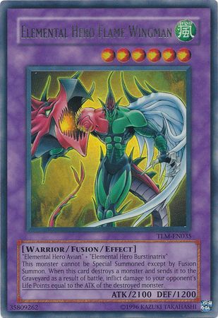 Elemental Hero Flame Wingman - TLM-EN035 - Ultra Rare - Unlimited