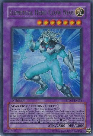 Elemental Hero Glow Neos - STON-EN036 - Ultra Rare - 1st Edition