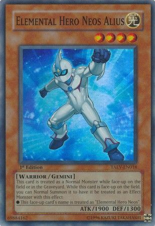 Elemental Hero Neos Alius - TAEV-EN018 - Super Rare - 1st Edition