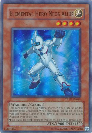 Elemental Hero Neos Alius - TAEV-EN018 - Super Rare - Unlimited