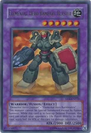 Elemental Hero Rampart Blaster - EEN-EN033 - Ultra Rare - Unlimited