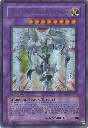 Elemental Hero Shining Flare Wingman - EEN-EN036 - Ultra Rare - 1st Edition