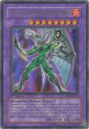 Elemental Hero Shining Phoenix Enforcer - EOJ-EN033 - Ultra Rare - 1st Edition