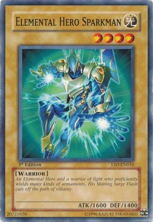 Elemental Hero Sparkman - YSD-EN010 - Common - 1st Edition