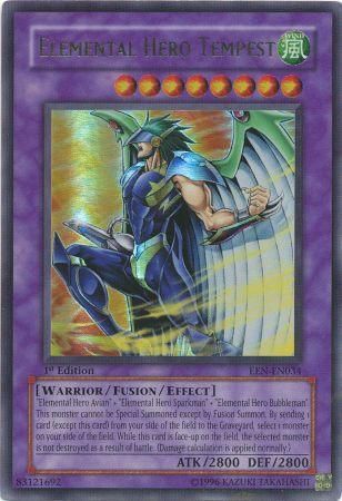 Elemental Hero Tempest - EEN-EN034 - Ultra Rare - 1st Edition