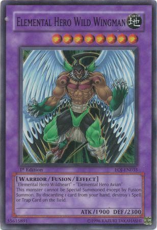 Elemental Hero Wild Wingman - EOJ-EN035 - Super Rare - 1st Edition