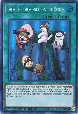Emerging Emergency Rescute Rescue - MACR-ENSE3 - Super Rare - Limited