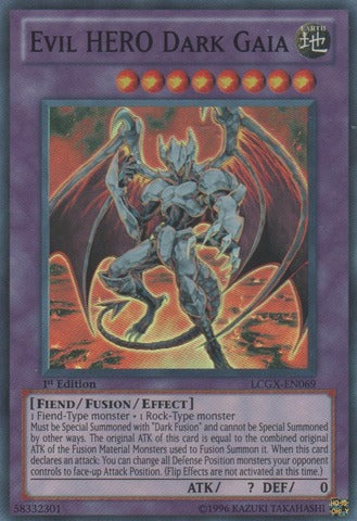 Evil HERO Dark Gaia - LCGX-EN069 - Super Rare - 1st Edition