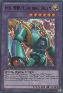 Evil HERO Lightning Golem - LCGX-EN068 - Super Rare - 1st Edition