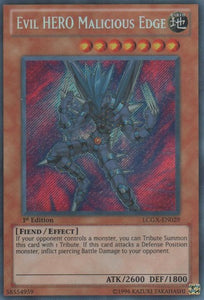 Evil HERO Malicious Edge - LCGX-EN029 - Secret Rare - 1st Edition