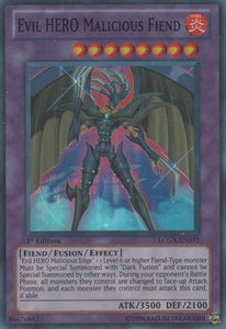 Evil HERO Malicious Fiend - LCGX-EN072 - Super Rare - 1st Edition