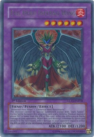 Evil Hero Inferno Wing - GLAS-EN038 - Ultra Rare - 1st Edition