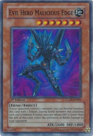 Evil Hero Lightning Golem - GLAS-EN039 - Ultra Rare - 1st Edition