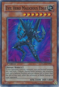 Evil Hero Malicious Edge - GLAS-EN003 - Super Rare - 1st Edition