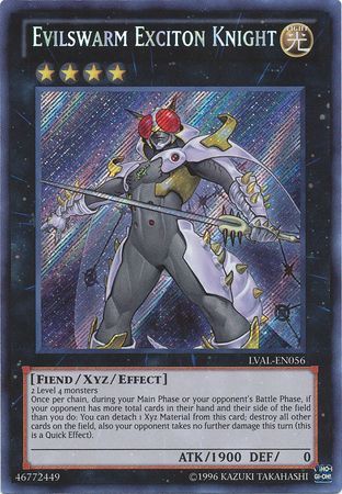 Evilswarm Exciton Knight - LVAL-EN056 - Secret Rare - Unlimited