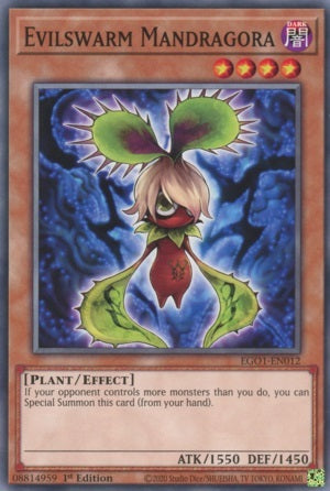 Evilswarm Mandragora - EGO1-EN012 - Common - 1st Edition