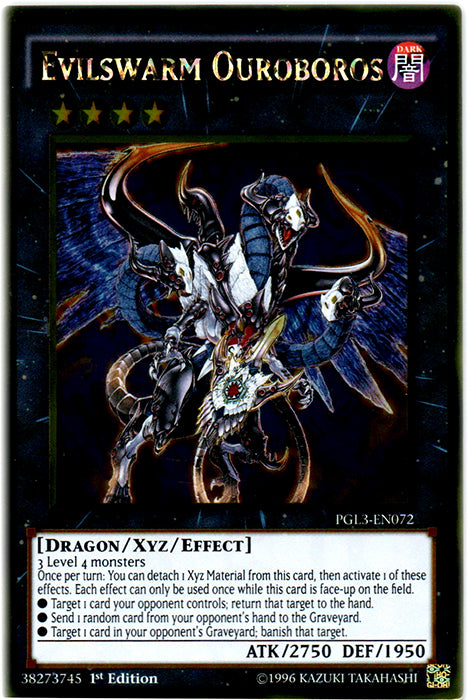 Evilswarm Ouroboros - PGL3-EN072 - Gold Rare - 1st Edition