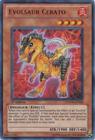 Evolsaur Cerato - PHSW-EN020 - Ultimate Rare - 1st Edition