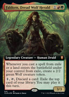 Faldorn, Dread Wolf Herald - CLB - Alternate Frame - Mythic