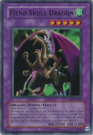 Fiend Skull Dragon - LOD-039 - Super Rare - 1st Edition