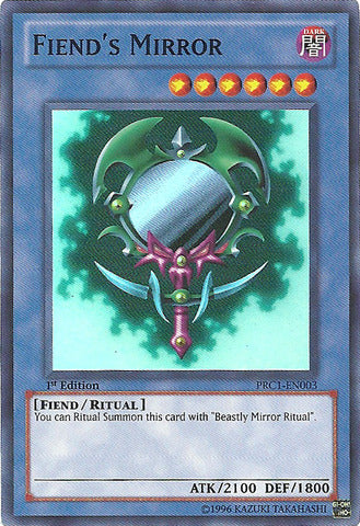 Fiend's Mirror - PRC1-EN003 - Super Rare - 1st Edition