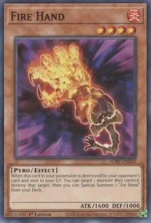 Fire Hand - SDBT-EN020 - Common - 1st Edition