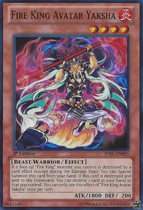 Fire King Avatar Yaksha - JOTL-EN095 - Super Rare - 1st Edition