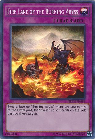 Fire Lake of the Burning Abyss - NECH-EN086 - Super Rare - Unlimited