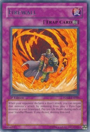 Firewall - FOTB-EN060 - Rare - 1st Edition