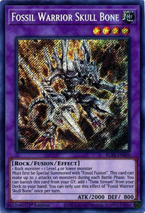 Fossil Warrior Skull Bone - BLAR-EN008 - Secret Rare - 1st Edition