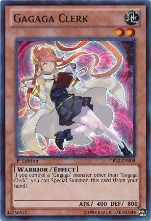 Gagaga Clerk - CBLZ-EN008 - Super Rare - 1st Edition