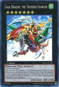 Gaia Dragon, the Thunder Charger - GAOV-EN046 - Super Rare - 1st Edition