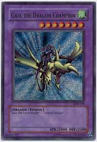Gaia the Dragon Champion - LOB-125 - Secret Rare - Unlimited