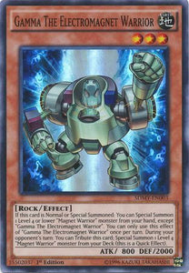 Gamma The Electromagnet Warrior - SDMY-EN003 - Super Rare - 1st Edition