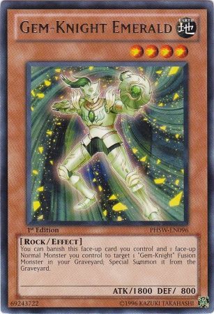 Gem-Knight Emerald - PHSW-EN096 - Rare - 1st Edition