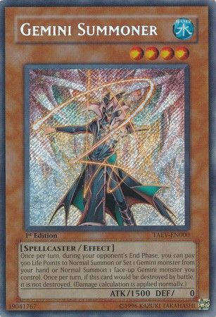 Gemini Summoner - TAEV-EN000 - Secret Rare - 1st Edition