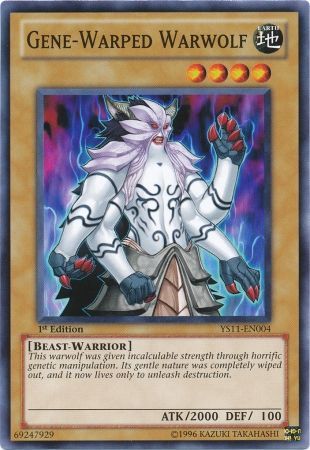 Gene-Warped Warwolf - YS11-EN004 - Common - 1st Edition