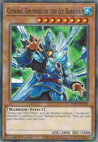 General Grunard of the Ice Barrier - SDFC-EN018 - Common - 1st Edition