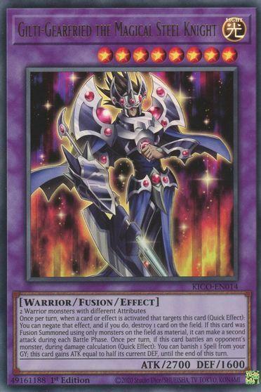 Gilti-Gearfried the Magical Steel Knight - KICO-EN014 - Ultra Rare - 1st Edition