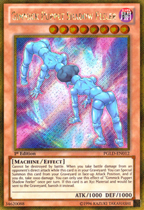 Gimmick Puppet Shadow Feeler - PGLD-EN012 - Gold Secret Rare - Unlimited