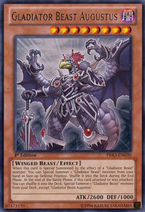 Gladiator Beast Augustus - PRIO-EN030 - Rare - 1st Edition