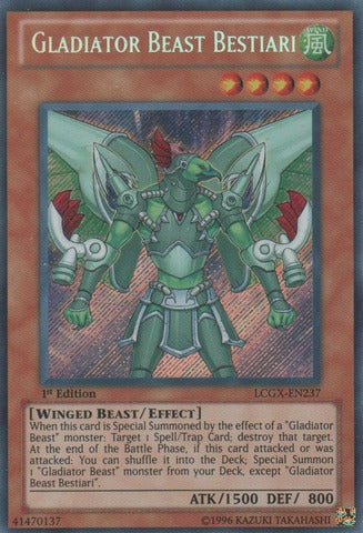 Gladiator Beast Bestiari - LCGX-EN237 - Secret Rare - 1st Edition