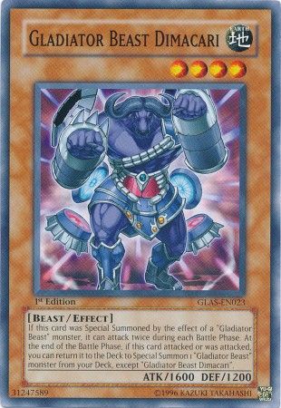 Gladiator Beast Dimacari - GLAS-EN023 - Common - 1st Edition