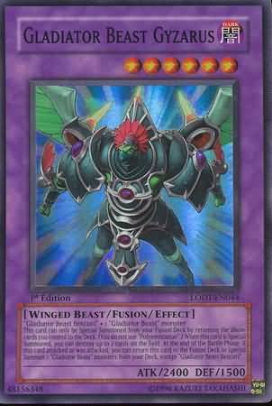 Gladiator Beast Gyzarus - LODT-EN044 - Super Rare - 1st Edition